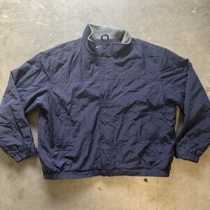 Eddie Bauer Warm Up Jacket Adult XXL‎ Blue Softshell Shell Fleece Lined Snow Ski